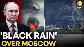 Ukrainian drones strike Moscow oil refinery, triggering black smoke and airport disruptions