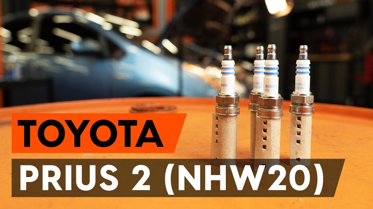 Kaip pakeisti Toyota Prius 2 uždegimo žvakių - keitimo instrukcija