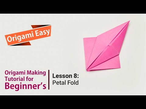 Origami Basics Lesson 1 Folding mountains and valleys