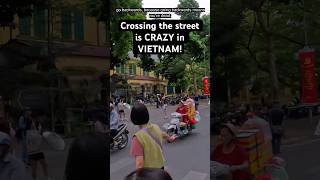 👉 This Is How You Cross the Street in Hanoi 😳  #hanoi  #viet…