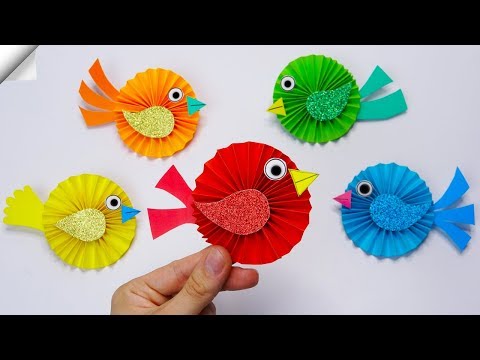 DIY paper toys Easy paper birds