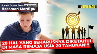 Download lagu 20 Things I Should Have Known in My 20s!!! - Mardigu Wowiek mp3
