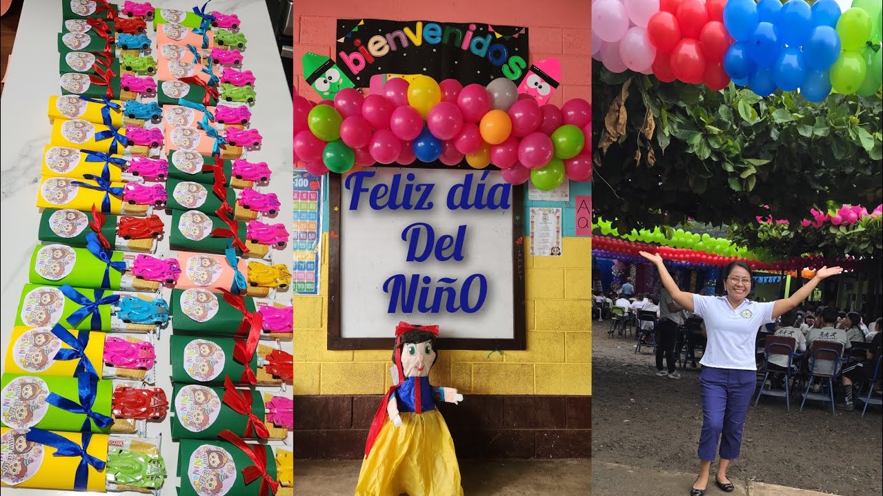 Vean todo lo que recibieron mis nlñ0s por la gran celebración. 