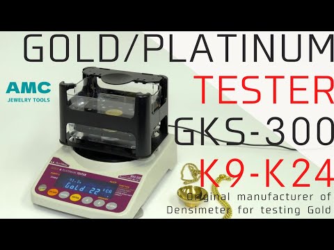 GKS-300 GOLD/PLATINUM TESTER/ Purity 9K-24K & % Density, Japan