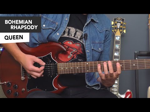 Queen - Bohemian Rhapsody SOLO Guitar Lesson Tutorial