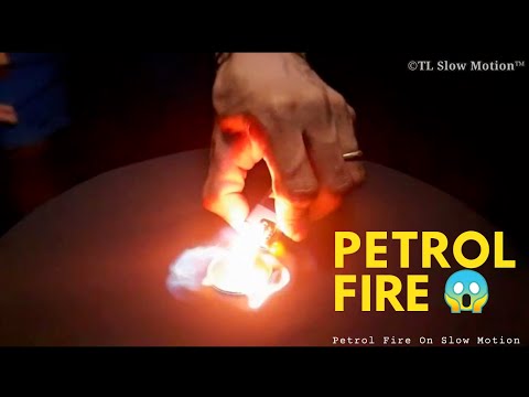 Petrol Fire Spreading over Amazing Slow Motion | TL Slow Motion