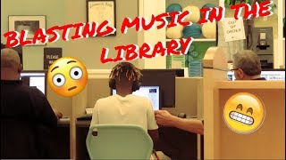 Blasting INAPPROPRIATE Songs In The Library PRANK ! !