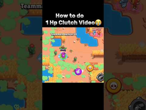 How to Make 1 Hp Clutch 💀🙏 #brawlstars #supercell #proplayer #edit #guide #1hp #shorts #viralshort