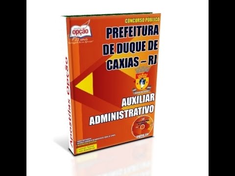 Apostila Concurso Duque de Caxias 2015 - Auxiliar Administrativo