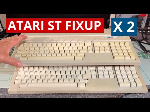 ATARI ST DOUBLE FIXUP! Atari 520 ST and Atari 1040 ST in one go - Do they work?