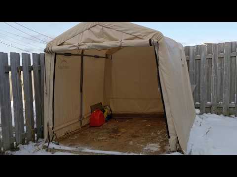 Not so Portable Shelter Logic 8X8 storage shed