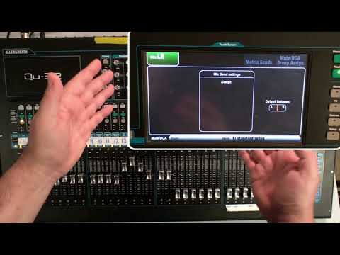 How to setup and use Groups (subgroups) on the Allen and Heath QU series
