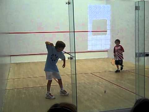 Hugh Camiener Playing Squash at the JCT US Squash Junior Tournament in Cleveland (October 24, 2010)