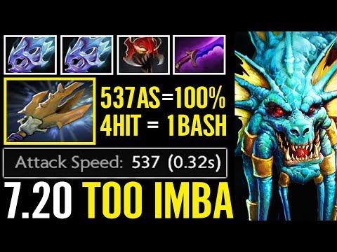 NEW CANCER BASH LORD 537 Attack Speed Slardar IMBA 7.20 Newiest Crazy Fun Dota 2 Gameplay