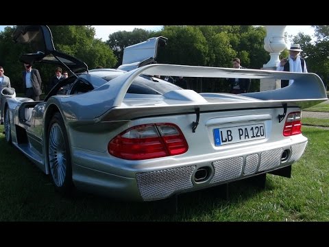Mercedes CLK LM start-up and revs