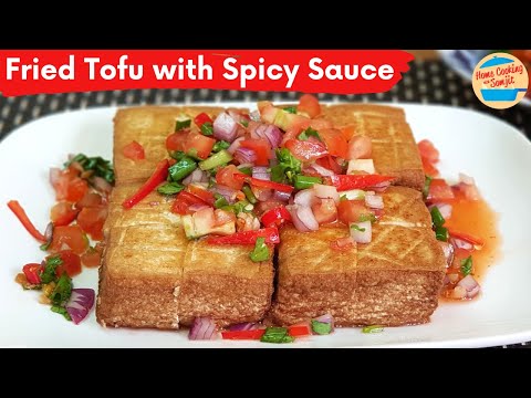 Simple Fried Tofu with Spicy Sauce Recipe