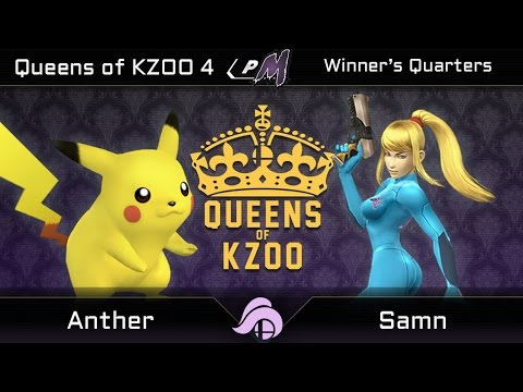 Queens of Kzoo IV Project M - Anther (Pikachu) vs. Samn (Zero Suit Samus)