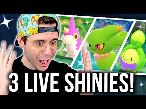 LIVE!! 3 MORE SHINIES IN BDSP?! Eterna Forest + Shiny Evolution! (Brilliant Diamond & Shining Pearl)