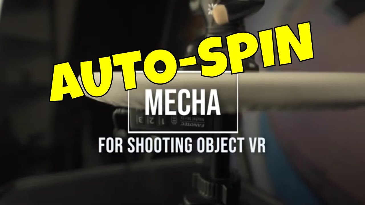 Motorized MECHA Head with Turntable for Shooting 360° VR Product Photography