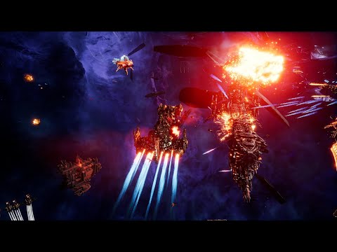 5 Chaos Titans vs 4 Astartes Titans! Massive Battle, Skirmish Gameplay, Battlefleet Gothic Armada 2