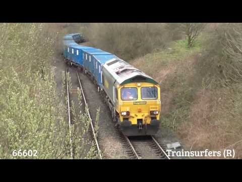 Freightliner Class 66 No. 66602 on 6F33 Bredbury - Runcorn Folly Lane on 30.03.17 - HD