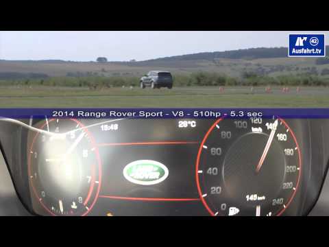 2014 2013 Range Rover Sport V8  0-160 km/h 0-100 mph