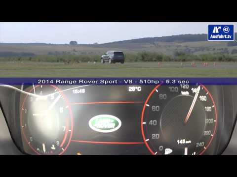 2014 2013 Range Rover Sport V8  0-160 km/h 0-100 mph