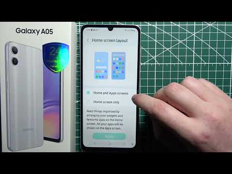 Samsung Galaxy A05: How to Turn On/Off App Drawer