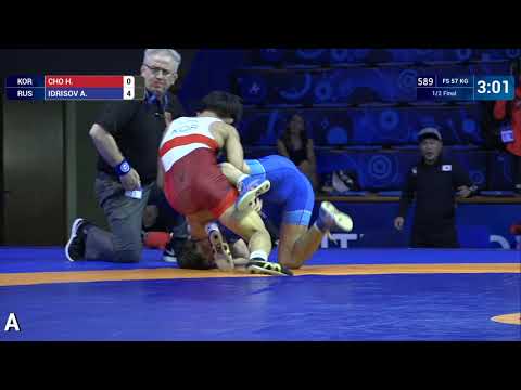 1/2 FS - 57 kg: H. CHO (KOR) v. A. IDRISOV (RUS)