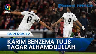 Setelah Cetak Gol ke Gawang Bilbao, Karim Benzema Tulis Tagar 'Alhamdulillah' di Postingan Instagram