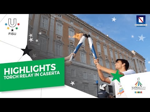 Relive the passage of the # Universiade torch 🔥through the streets of #Caserta #napoli2019