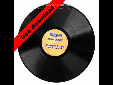 Classic House Drum Loops from 90s vinyl collection, Free Download.
