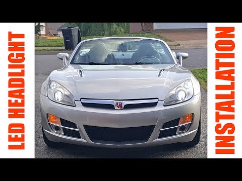 Auxbeam LED Headlight Installation Review Saturn Sky Pontiac Solstice Kappa