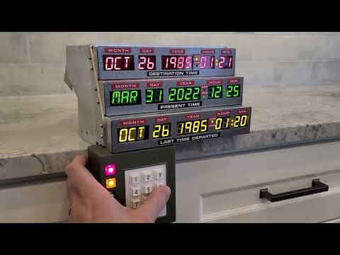 Back to the Future Time Circuits Display DIY with Aluminum Enclosure