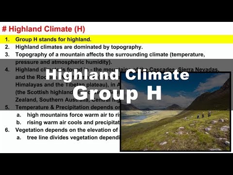 Koppen Scheme - Highland Climate (H) | UPSC IAS Geography