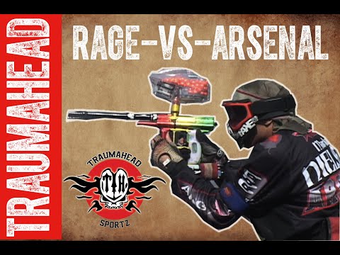 Awesome Paintball match  Team Arsenal v Team Rage TRAUMAHEAD