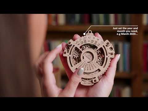 The Date Navigator: Ugears mechanical Calendar for years from 2017 to 2044