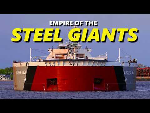 34 Steel Giants in Action - Legendary Great Lakes Freighters!