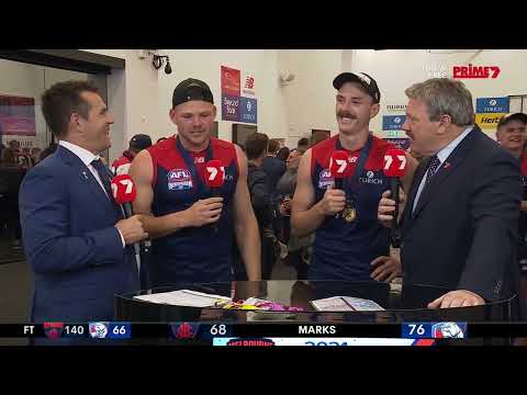 Steven May & Jake Lever - Post Game Interview - 2021 Grand Final - Melbourne - Channel 7