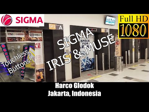 [R03] 2x Touchless 2017 SIGMA Traction Lifts - Harco Glodok, Jakarta