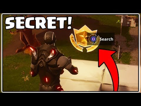 SECRET BATTLE STAR LOCATION IN FORTNITE BATTLE ROYALE! (SEASON 4)
