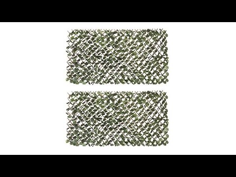 Hedge Fence 2pack Expandable Faux Ivy Privacy Fence