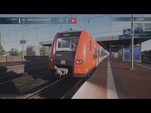 S19 Köln-Düren-Zwangsbremsung BR424 (Mit Ansagen)