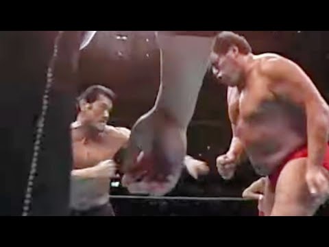 WWE WVR AJPW ANDRE THE GIANT KY  WAKAMATSU ANTONIO INOKI UMANOSUKE UEDA 1986 FULLYREMASTERED 4K60FPS