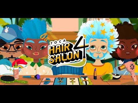 Criando cabelos super fantástico jogando Toca Hair Salon 4