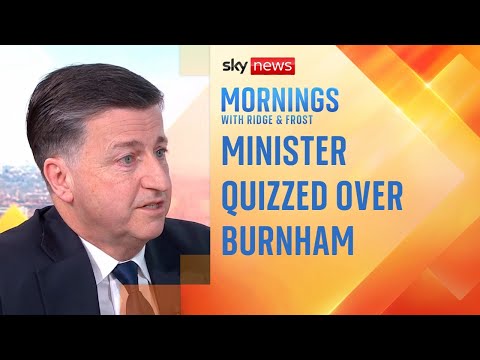 Minister quizzed over Burnham being blocked by Labour's NEC to run in by-election