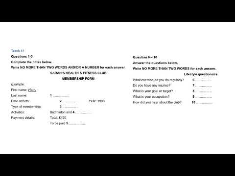 IELTS LISTENING Track 41