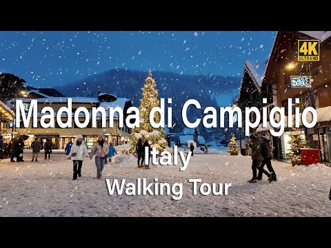 🇮🇹 Luxury Ski Resort at Night | Madonna di Campiglio in Italy Walking Tour