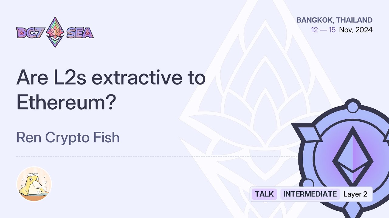 Are L2s extractive to Ethereum? preview