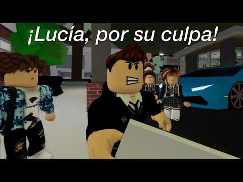 Romeo le entregó una chocolatina a Lucía en Roblox brookhaven